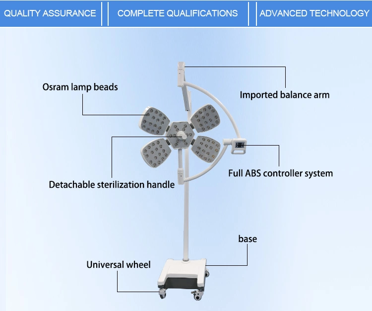 Hot Sale Cheap Price Medical LED Ot Light Shadowless Surgical Operating Lamp Vertical Operation Lamp