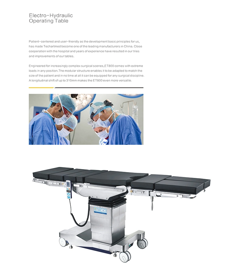 Medical Operating Room Equipment Electric Hydraulic Operating Table