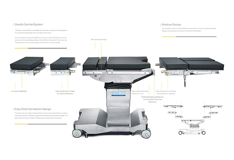 Medical Operating Room Equipment Electric Hydraulic Operating Table