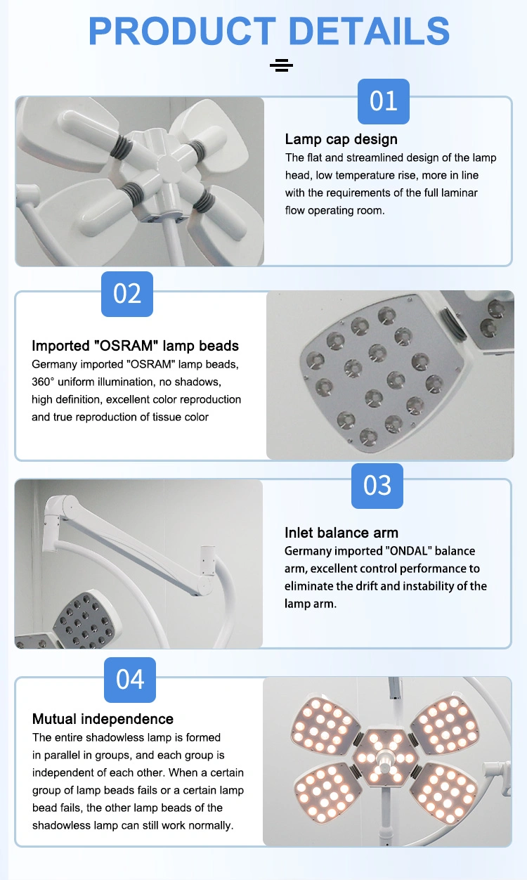 Hot Sale Cheap Price Medical LED Ot Light Shadowless Surgical Operating Lamp Vertical Operation Lamp