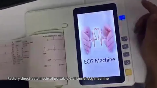 Máquina ECG 12 canales 12 derivaciones Cardiología ECG máquina 6 canales