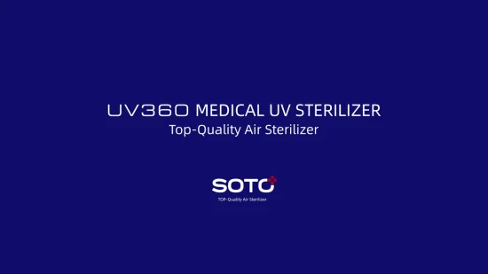 Soto-UV360 Lámpara UV Luz Esterilizador de aire Esterilizador UV Carro de desinfección Lámpara UVC Equipos de esterilización médica