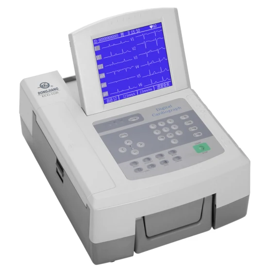 Máquina de ECG/EKG del canal de Digitaces 12 del equipamiento médico con el certificado del CE