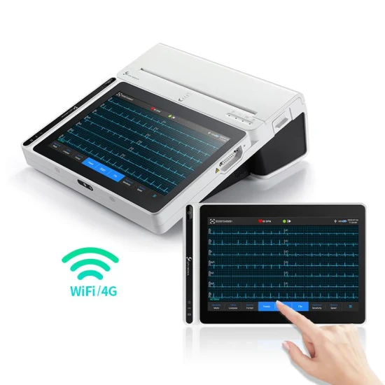 Pantalla táctil Lepu WiFi 12 Electrocardiógrafo de 18 derivaciones ECG EKG Máquina